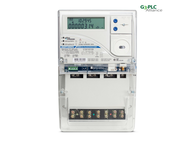 Счетчик электроэнергии трехфазный многофункциональный CE308 S34.746.OP.QYUVL FZ PL03 SPDS 101005007012295 Энергомера