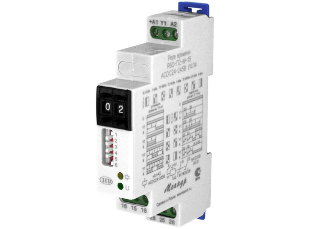 Реле времени РВО-П2-М-15 0.1с-99ч катушка управления АС/DС24-245В УХЛ4 Меандр 4640016932306