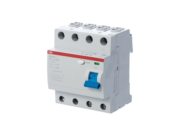 ABB Выключатель дифференциального тока (УЗО) 4п 25А 300мА F204 АС 2CSF204001R3250