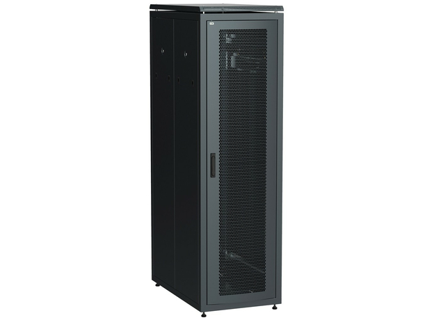 ITK Шкаф сетевой 19дюйм LINEA N 42U 600х1000 мм перфные двери черный
