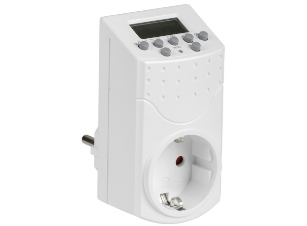 РТЭ-1 Розетка-таймер электр. 1мин 7дн 140on/off 16А IP20 IEK ERT-10-1-16-N-01-5-20-K01