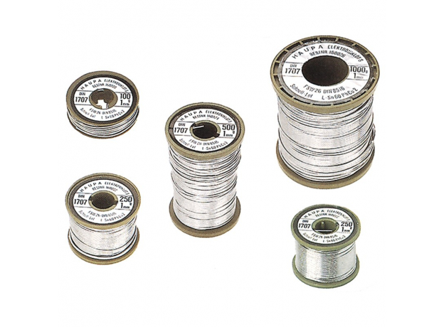 Паяльная проволока бессвинцовая, флюс 2,5%, 1,0 мм, 1000 г Sn99Cu1 Haupa 160426