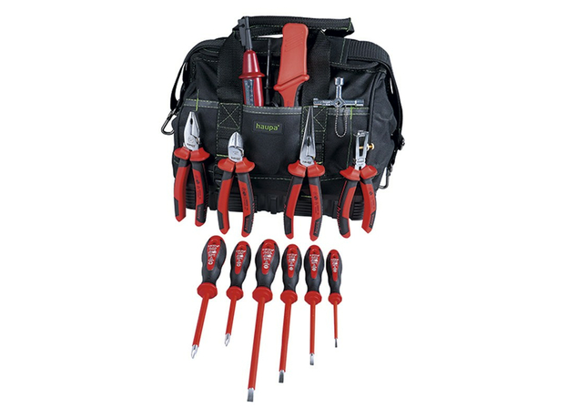 Набор инструментов VDE "ToolBag 1000V", 13 предметов Haupa 220510
