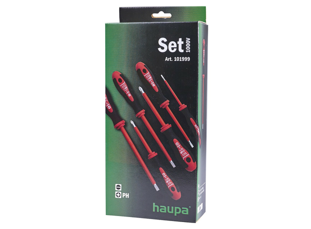 Набор двухкомпонентных отверток VDE РН 6шт Haupa 101999