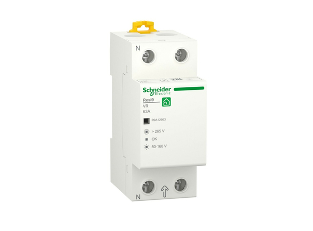 RESI9 РЕЛЕ НАПРЯЖЕНИЯ 63А 1P+N 230В 50Гц Schneider Electric R9A12663