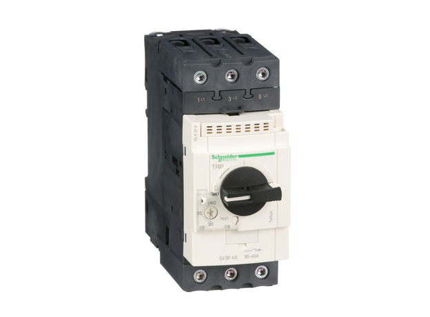 Выключатель автоматический для защиты электродвигателей 40А GV3 управление ручкой Schneider Electric GV3P40