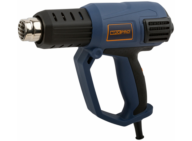 Фен Технический 2000Вт, 50/600°C, 500л/мин, 0,6кг, Резиновый Кабель, Резиновые вставки, кор. MAX-PRO 85253