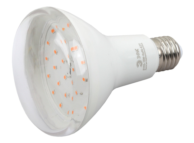 Лампа светодиодная лампа для растений тип BR30,15 Вт, 220-240V FITO-15W-Ra90-E27 ЭРА