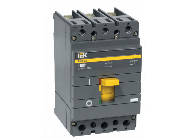 Выключатель автоматический трехполюсный ВА88-35 100А 35кА РЭ1000А IEK SVA30-3-0100