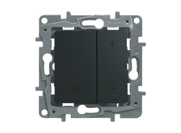 Legrand ETIKA Диммер нажимной 400Вт антрацит