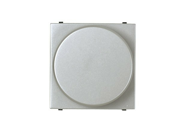 ABB Zenit Механизм электронного поворотного светорегулятора 60-400 Вт 2 модуля серебристый в рамку (N2260.2 PL) 2CLA226020N1301