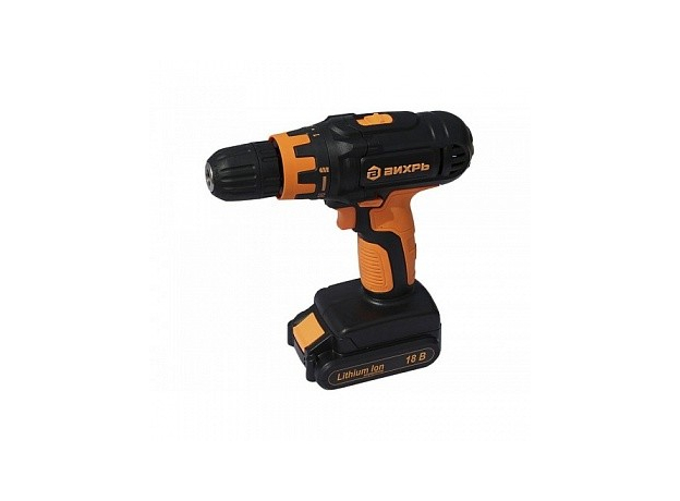 Дрель-шуруповерт аккумуляторная ДА-18Л-2К (2,0 А/ч) Вихрь