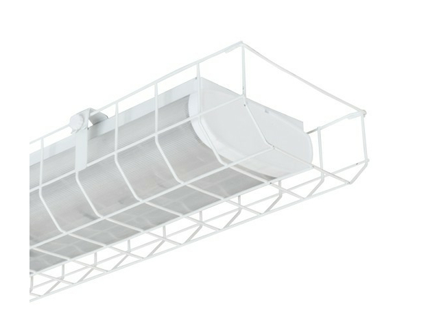 Светильник люминесцентный ЛПО-46-2х36-504 с решеткой призма компенсированный АСТЗ 1046236504