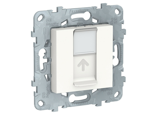 Розетка UNICA NEW компьютерная RJ45 одиночная категория 5е UTP белый Schneider Electric NU541118