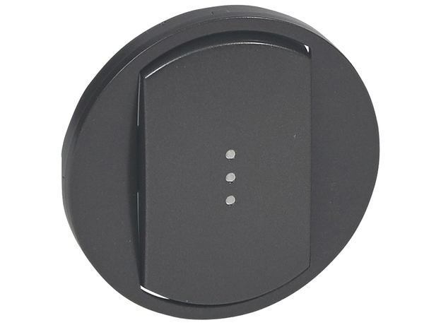 Legrand Celiane Лицевая панель выключателя/переключателя 067001/02/31/32 с подсветкой графит