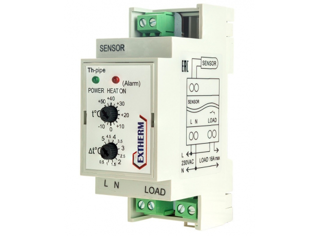 Терморегулятор EXTHERM Th-PIPE (для обогрева труб и резервуаров)