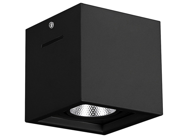 Светильник светодиодный ДПО-7w 4000К 630Лм поворотный квадратный черный (AL522) FERON