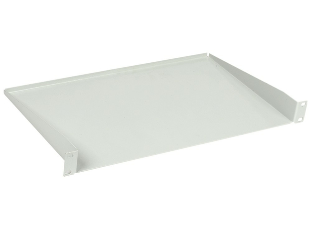 ITK Полка консольная 19 дюймов глубиной 280мм 1 юнит цельнометаллическая серая