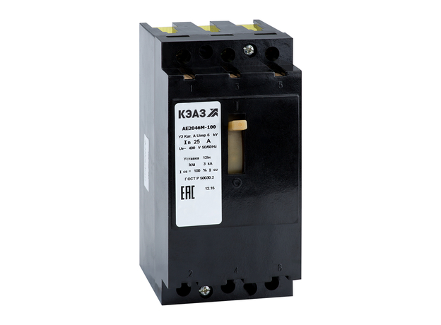 Выключатель автоматический АЕ2046М-100-16А-12Iн-400AC-У3 КЭАЗ