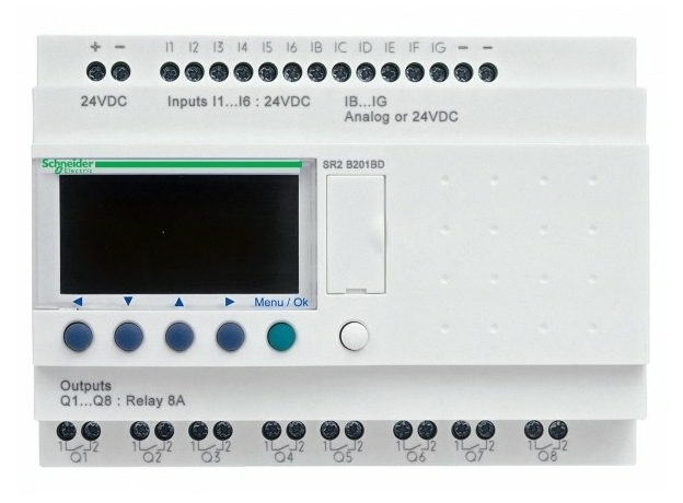 Zelio Реле интеллектуальное 20 I/O 240VAC Schneider Electric SR2B201FU