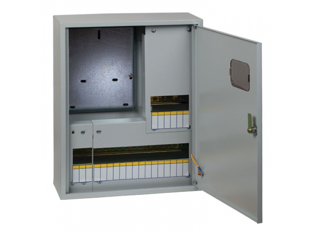 EKF Щит учетно-распределительный навесной ЩРУн-3/24о IP31 с окном 500х400х160