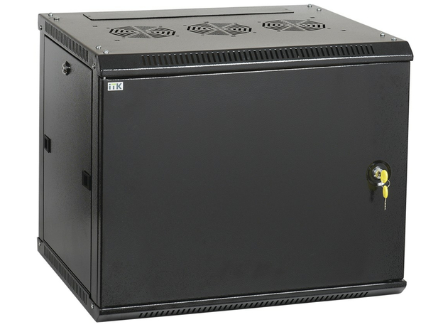 ITK Шкаф настенный 19' LINEA W 9U 600x450мм металлическая дверь RAL9005