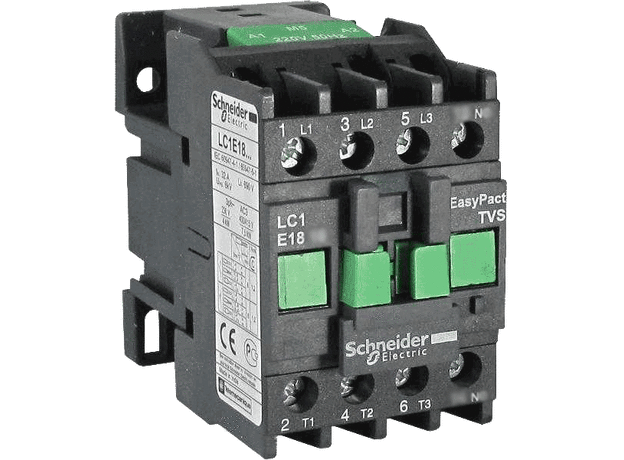 Контактор E 18А катушка управления 220В АС3 50Гц 1НЗ Schneider Electric LC1E1801M5