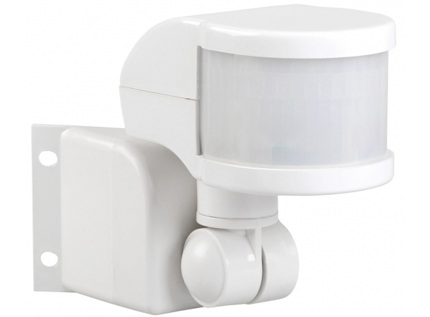 Датчик движения ИК угловой 1100w 270 гр. 12м IP44 белый IEK LDD10-018B-1100-001