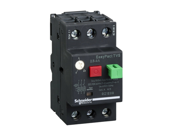 Выключатель автоматический для защиты электродвигателей 2.5-4A Schneider Electric GZ1E08