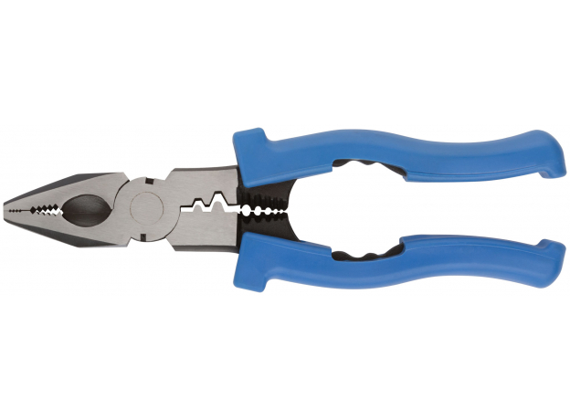 Плоскогубцы комбинированные многофункциональные, пластиковые ручки, Профи 200 мм FIT 51012
