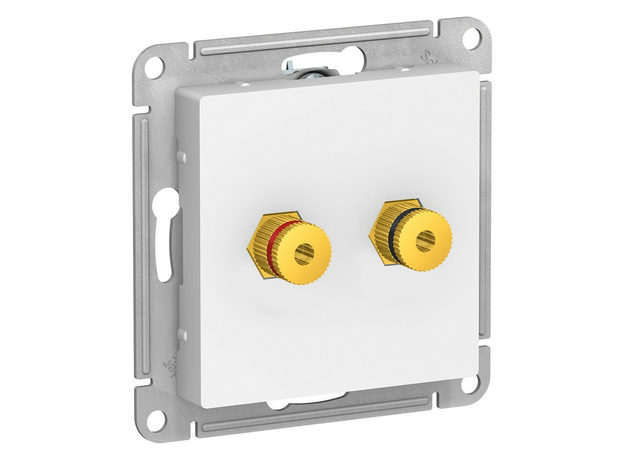 Аудиорозетка ATLASDESIGN двухместная белый Schneider Electric ATN000187