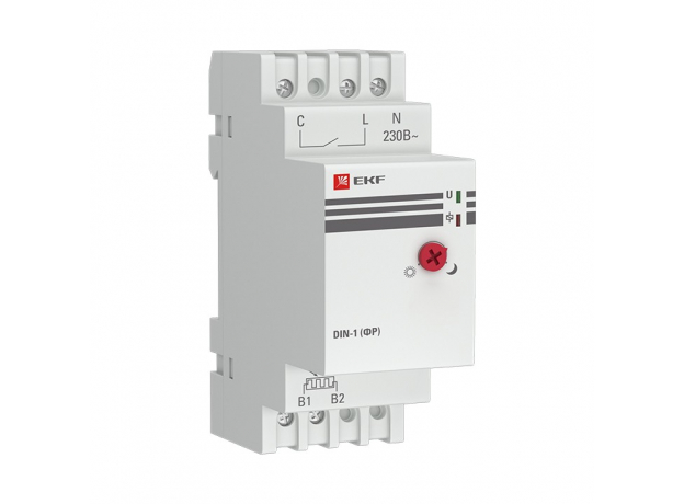 EKF Фотореле DIN-1 (ФР) 2-100Лк 25А (3000Вт)