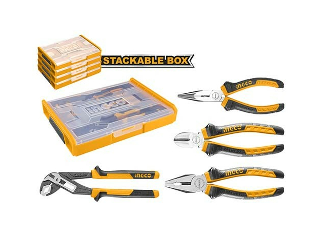 Набор шарнирно-губцевого инструмента 4 предмета INGCO HKTV01P041