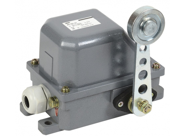 Выключатель концевой КУ-701 У1, рычаг с роликом, 10А, IP44, 2 эл. цепи IEK KV-1-701-1