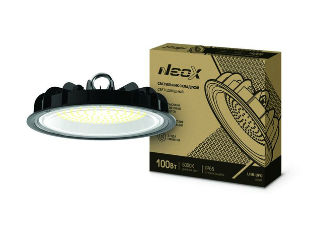 Светильник светодиодный ДСП 100Вт LHB-UFO 230В 5000К 10500Лм 105лм/Вт IP65 без пульсации 4690612038193 NEOX