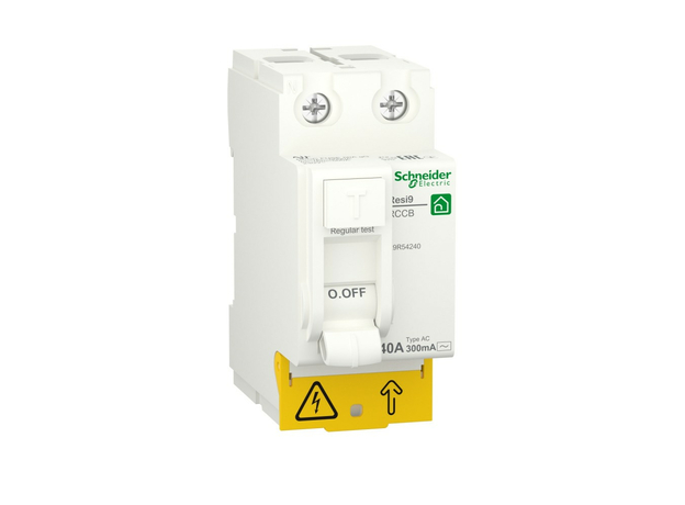 ВЫКЛЮЧАТЕЛЬ ДИФФЕРЕНЦИАЛЬНОГО тока (УЗО) 40А 2П 300мА тип AC RESI9 Schneider Electric R9R54240
