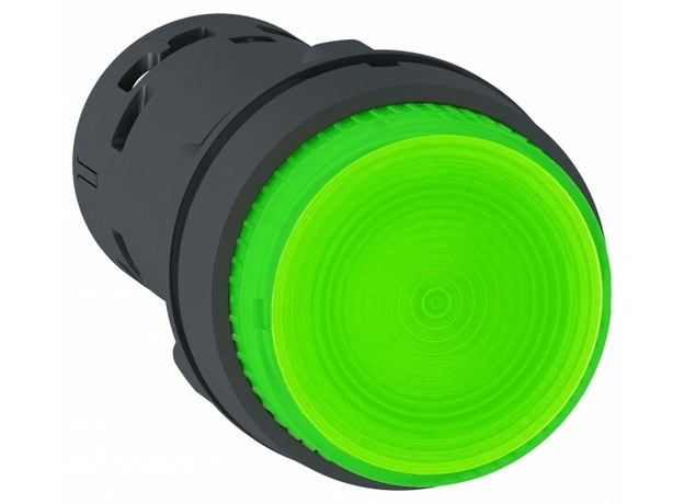 Кнопка 22мм 230В зеленая с подсветкой Schneider Electric XB7NJ03M1