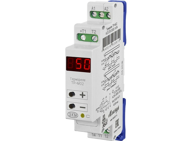 Термореле ТР-М02 ACDC36-265В УХЛ4 с ТД-2 Меандр 4680019911564