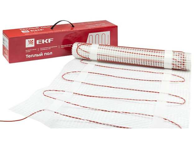 Мат нагревательный двухжильный 'Уют' 4кв.м. 600Вт Proxima EKF nm2-600-4
