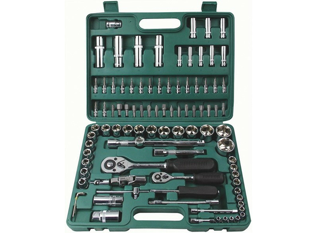 Набор инструмента автомобильный 94 шт CrV 1/2''+1/4'' FIT 65214