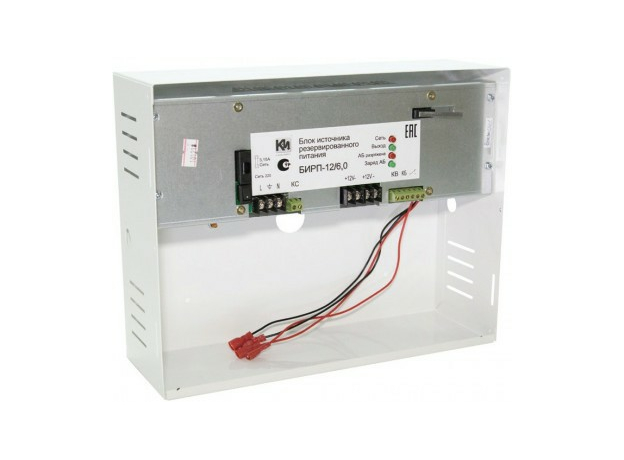 Источник бесперебойного питания БИРП-12/6.0 12В 6.0А под 2 АКБ 12 Ач (БИРП-12/6,0) К-Инженеринг