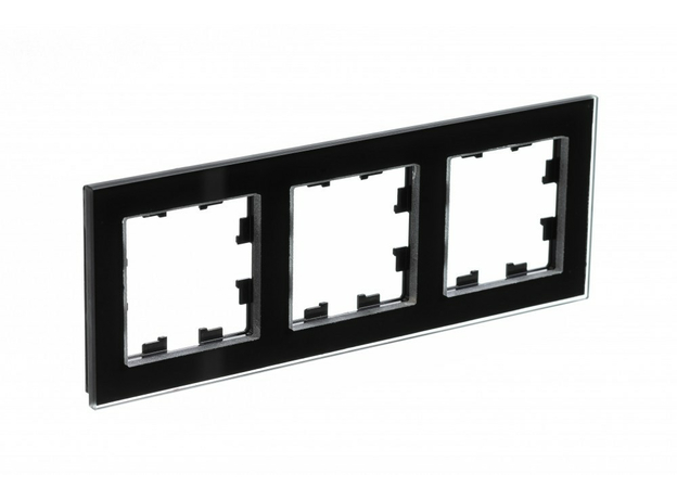 Рамка трехпостовая ATLASDESIGN NATURE, СТЕКЛО ЧЕРНЫЙ Schneider Electric ATN321003 Рамка трехпостовая ATLASDESIGN NATURE, СТЕКЛО ЧЕРНЫЙ Schneider Electric ATN321003