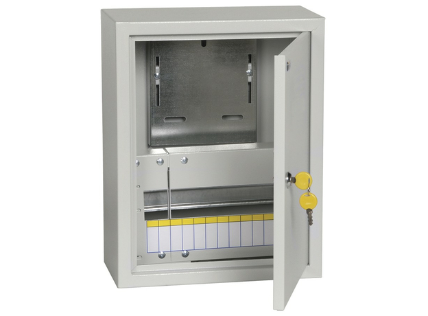 Щит учетно-распределительный навесной ЩУРн-1/12з с замком IP31 IEK MKM25-N-12-31-1-Z