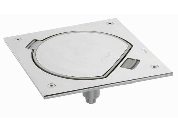 Connect Влагостойкая основа IP66 на 1 модуль K45 сталь Simon KSE0-23-72