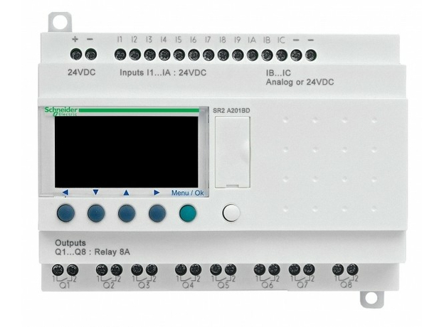 ZelioРеле интеллектуальное 20 I/O 240VAC Schneider Electric SR2A201FU