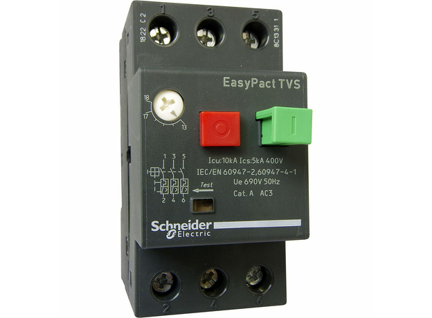 Выключатель автоматический для защиты электродвигателей 1.6-2.5A Schneider Electric GZ1E07