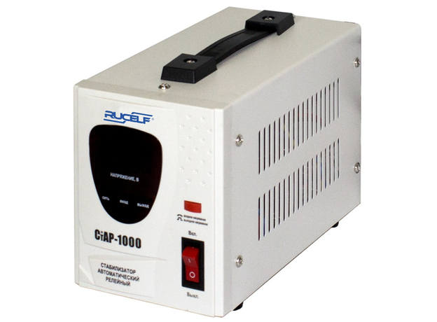 Стабилизатор напряжения RUCELF релейный однофазный 1 кВА (серия СТАР)