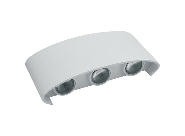 Светильник светодиодный уличный ДБУ-6х1w вверх/вниз 4000K IP54 белый (DH101) FERON