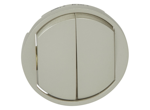 Legrand Celiane Лицевая панель для выключателя двухклавишного титан (68302)