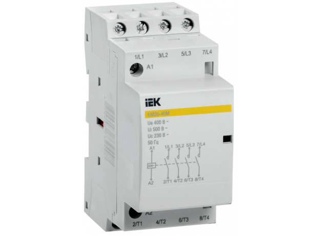 Контактор модульный КМ20-40М AC IEK MKK11-20-40